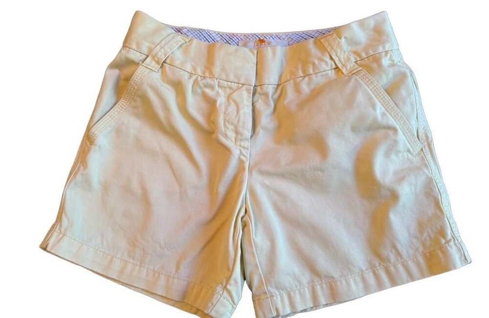 J crew light yellow Women's Easy Shorts 4" : ,b1437